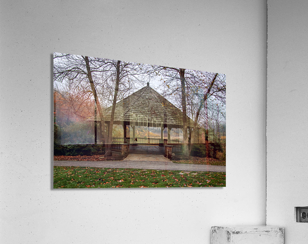 The Gazebo in Autumn Acrylic Print