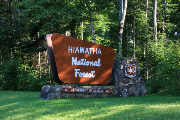 Hiawatha National Forest sign Print
