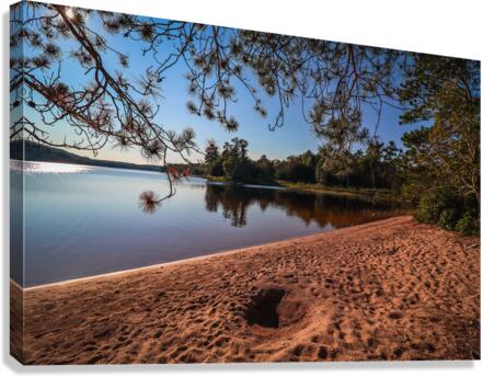 Deer Lake Park Beach Canvas Print