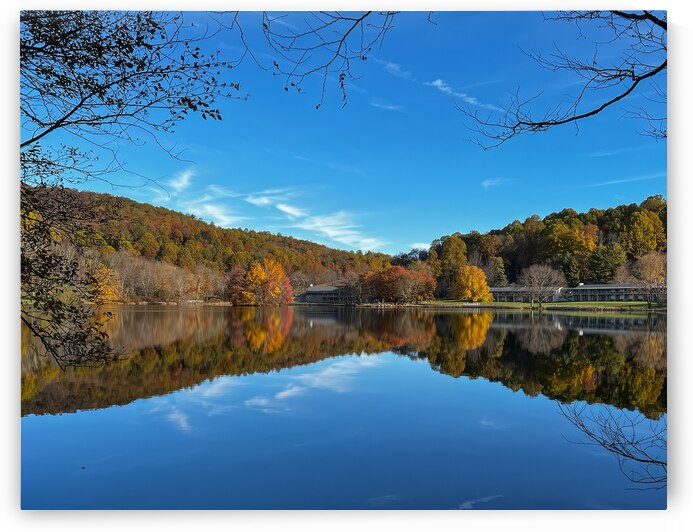Autumn Reflections at Peaks of Otter by Deb Beausoleil