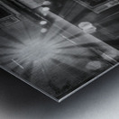 Building Sunlight in Black & White Metal print