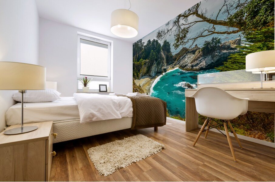 Seaside Serenity: McWay Falls Mural print