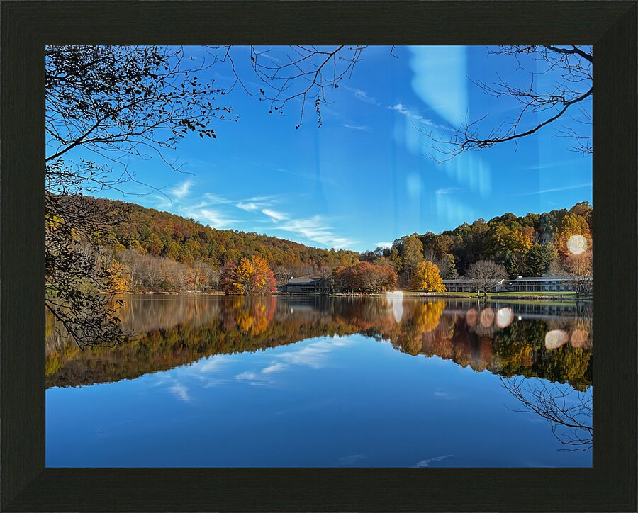 Autumn Reflections at Peaks of Otter  Framed Print Print