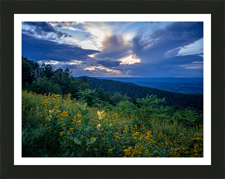 Great Valley Sunset Picture Frame print