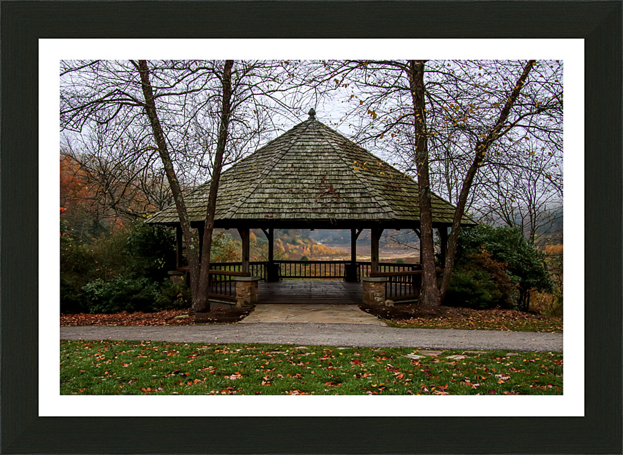 The Gazebo in Autumn Picture Frame print
