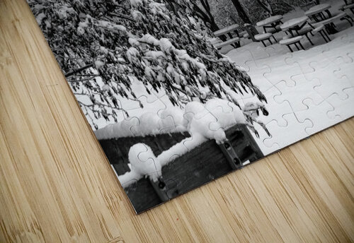 Picnic Under Snow Trees  Deb Beausoleil puzzle