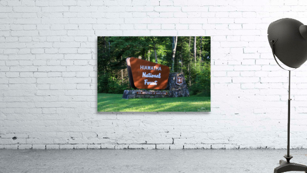 Hiawatha National Forest sign Wall Preview