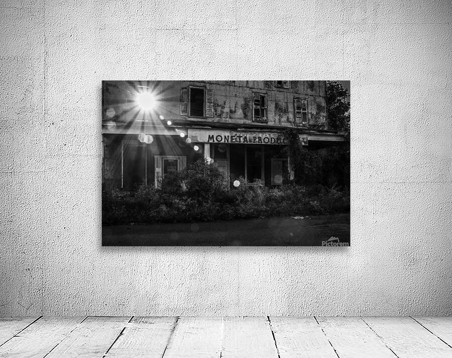 Building Sunlight in Black & White Wall Preview