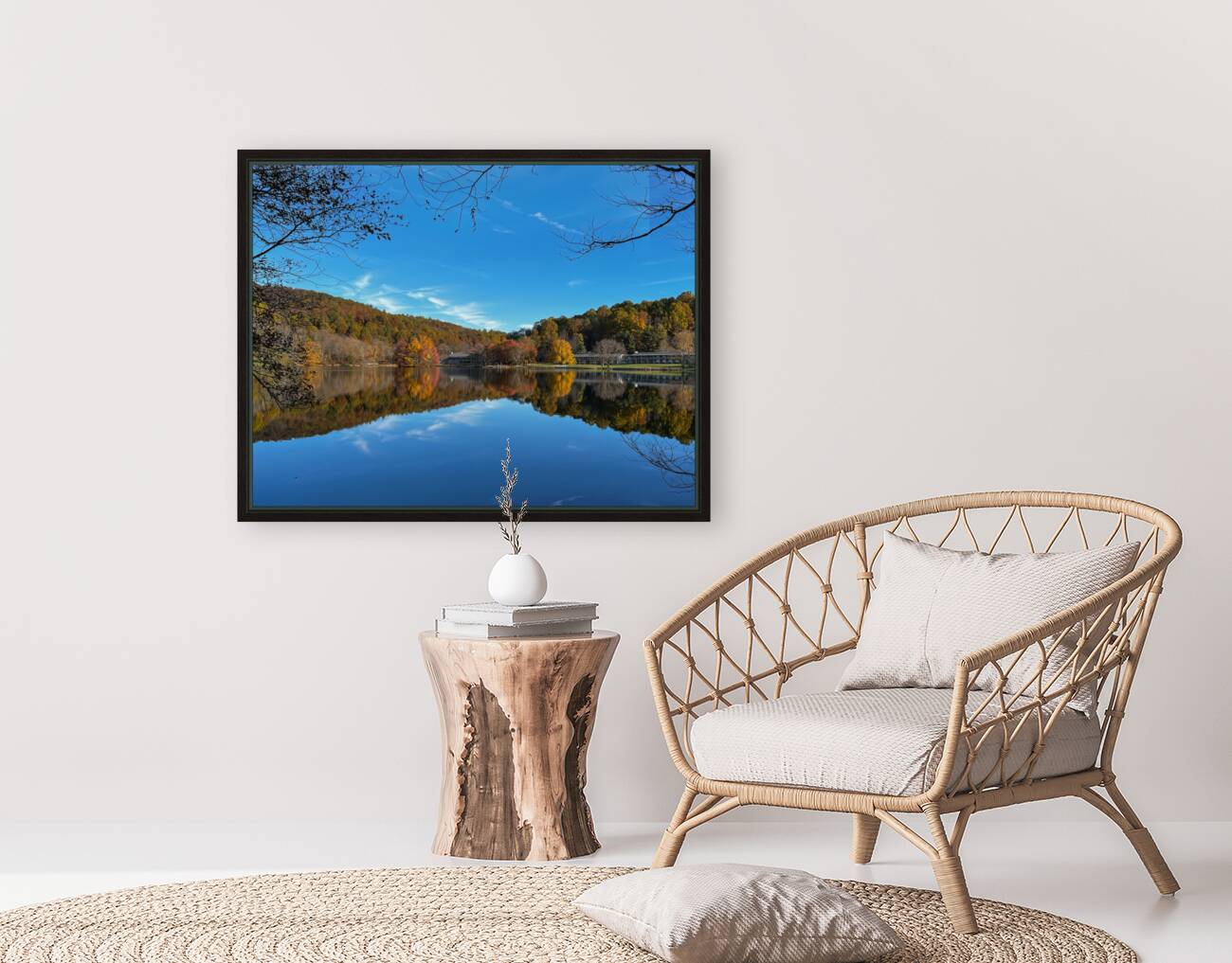 Autumn Reflections at Peaks of Otter Reproduction