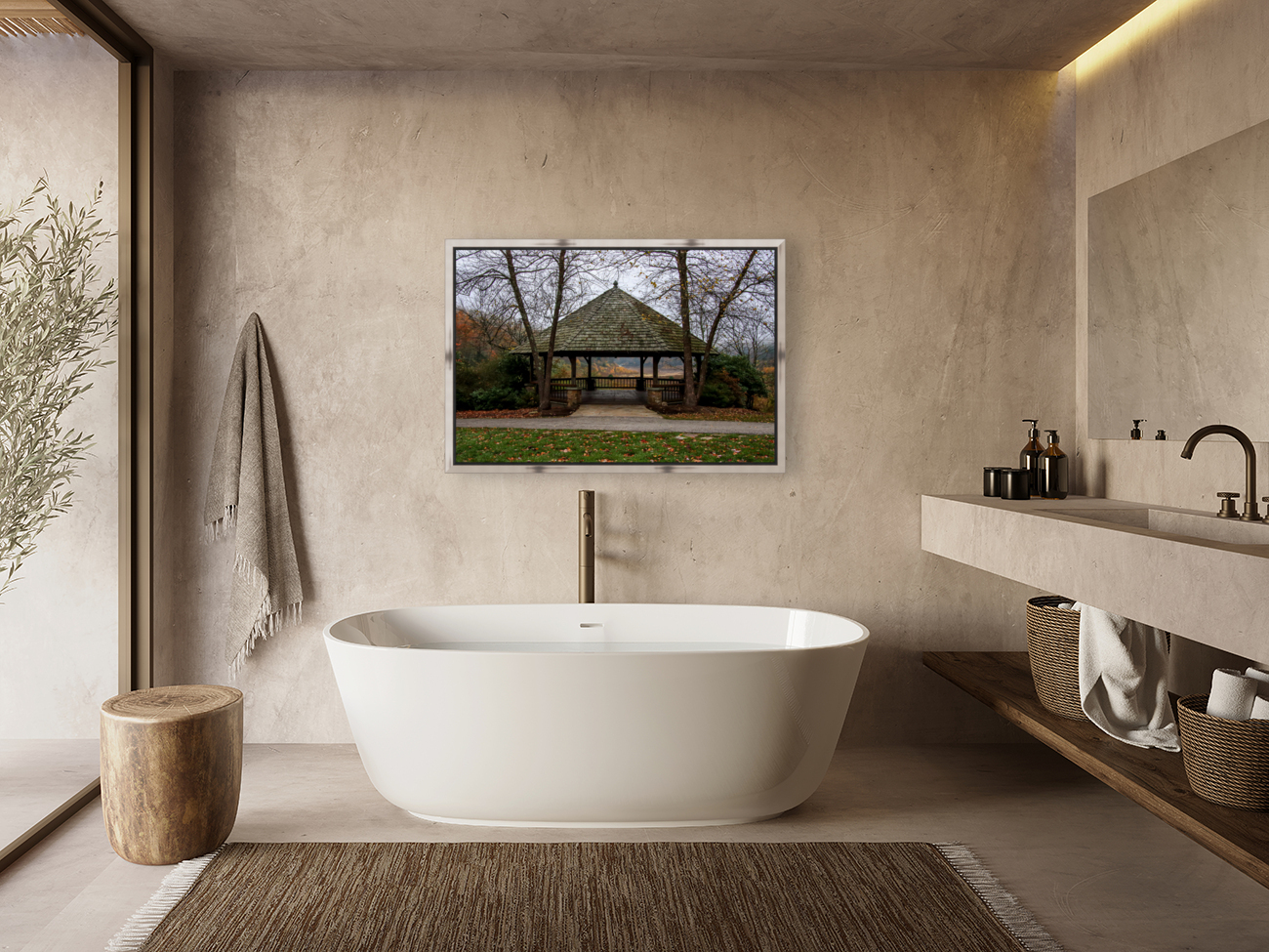 The Gazebo in Autumn Reproduction