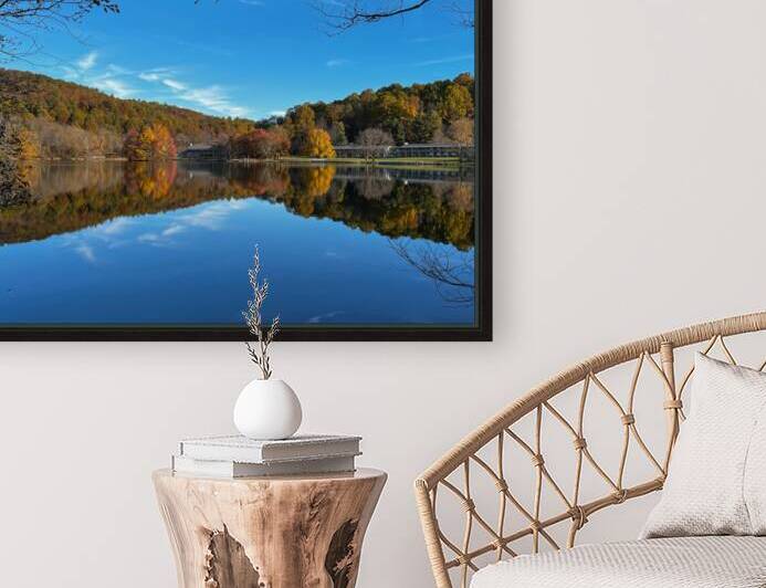 Autumn Reflections at Peaks of Otter by Deb Beausoleil