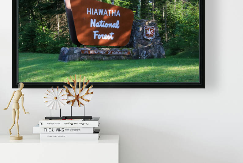 Hiawatha National Forest sign by Deb Beausoleil