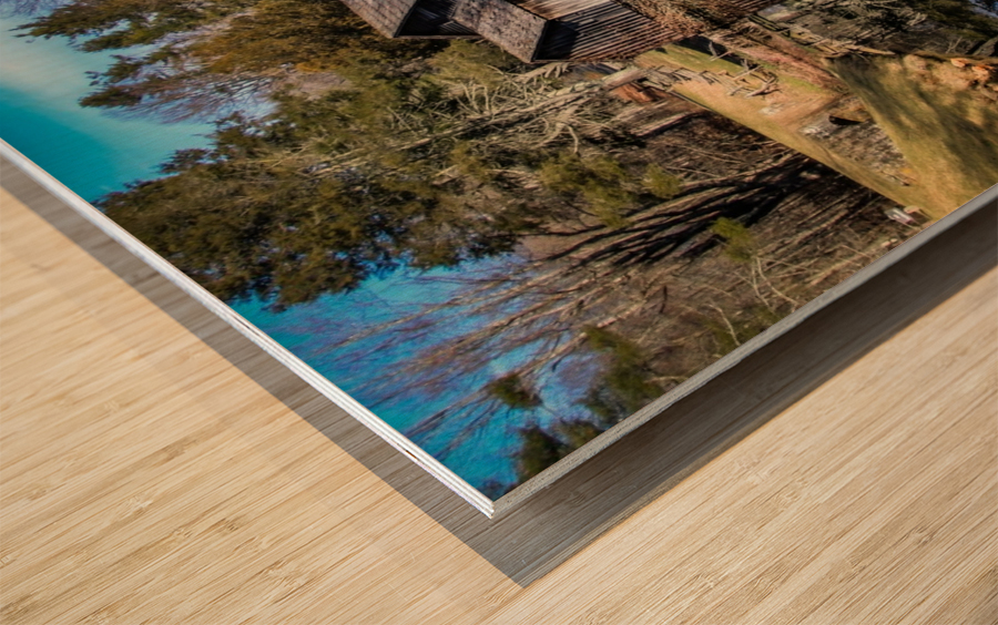 Late Winter at Mabry Mill Wood print